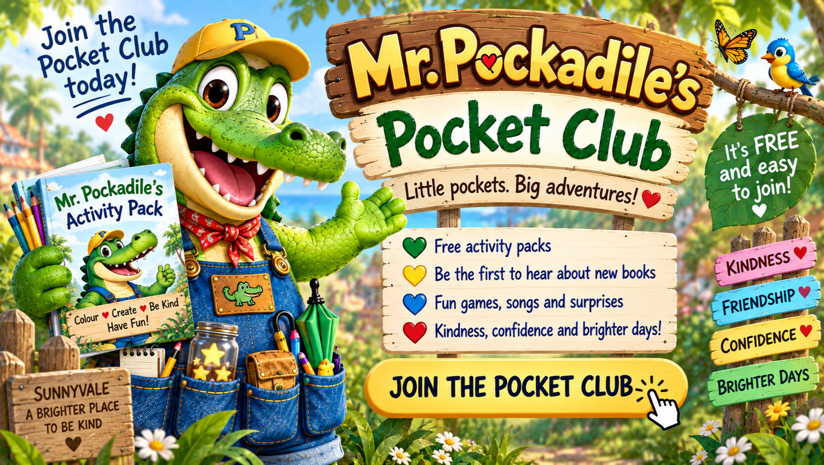 Mr Pockadile and the Missing Smile A colourful story about kindness, helping others and how one little act can make a big differ